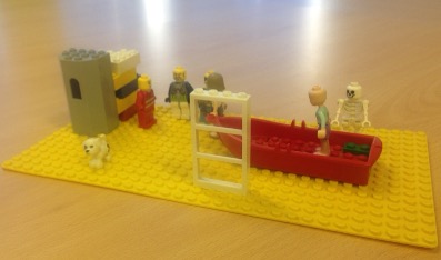 Lego Serious Play model of my teaching practice; each element is described below